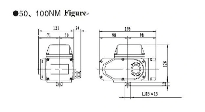 গ্রিট AC220V দ্রুত খোলা বৈদ্যুতিক actuator ক্ষুদ্র খাদ স্বয়ংক্রিয় বৈদ্যুতিক ভালভ actuator 1