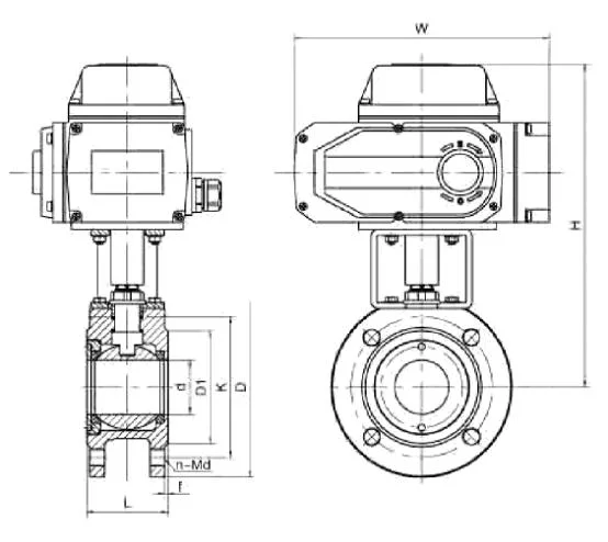 এসএস দ্রুত খোলা বৈদ্যুতিক actuator ফ্ল্যাঞ্জ সংযোগ IP67 বৈদ্যুতিক বল ভালভ actuator 1