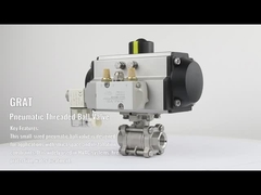 ধাতব সিল V খাঁজ বায়ুসংক্রান্ত বল ভালভ স্টেইনলেস স্টীল উচ্চ চাপ